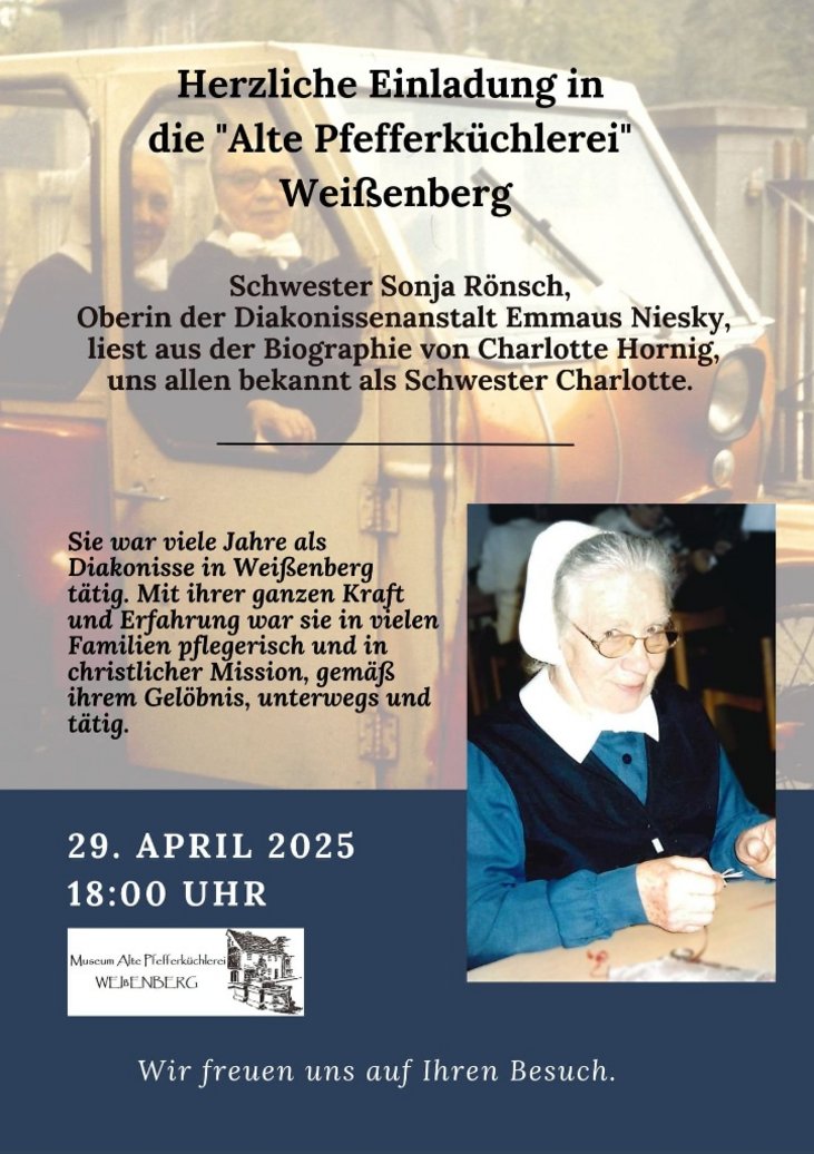 Buchlesung Schwester Charlotte Buchlesung Schwester Charlotte