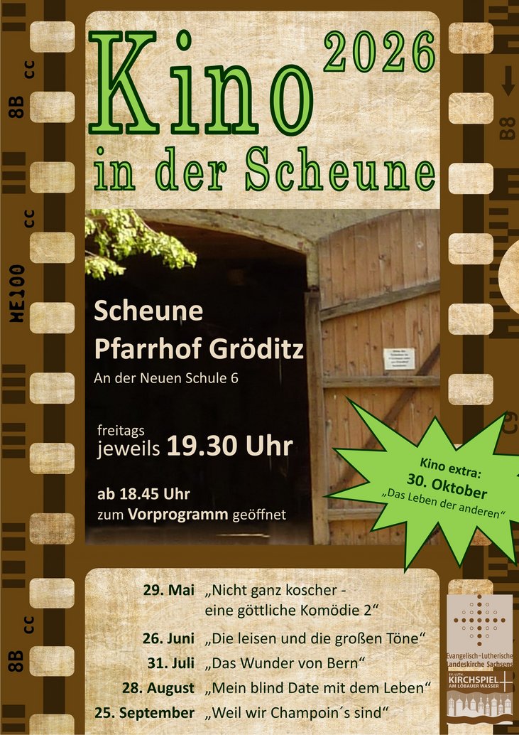 Kino in der Scheune Pfarrhof Gröditz
