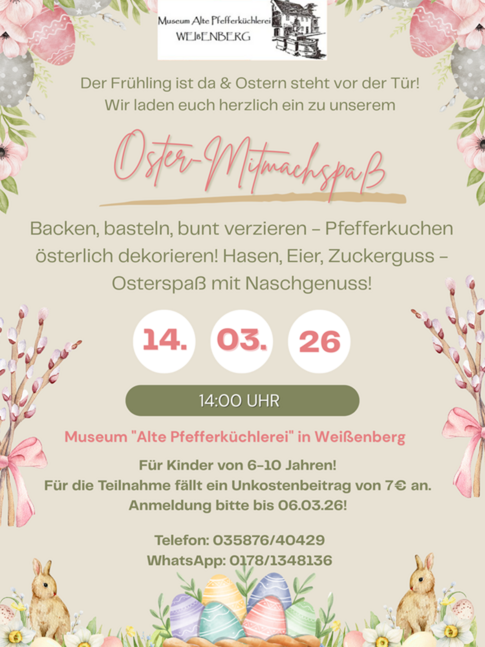 Osterbasteln im Museum 2026 Osterbasteln im Museum 2026