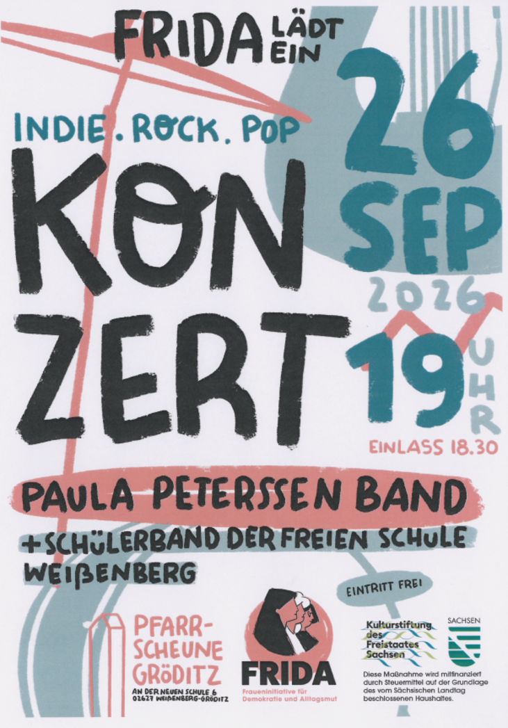 Indi.Rock.Pop Konzert in der Pfarrscheune Gröditz