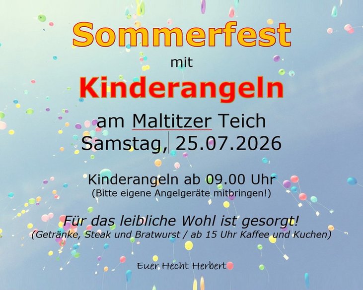 Kinderangeln und Sommerfest in Maltitz