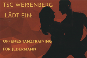 offenes Tanztraining für Jedermann im Schützenhaus Weißenberg
