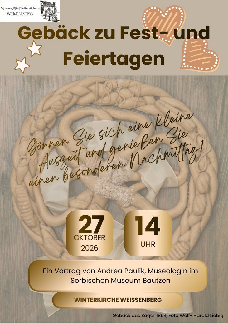 Vortrag Gebäck zu Fest und Feiertagen im Museum