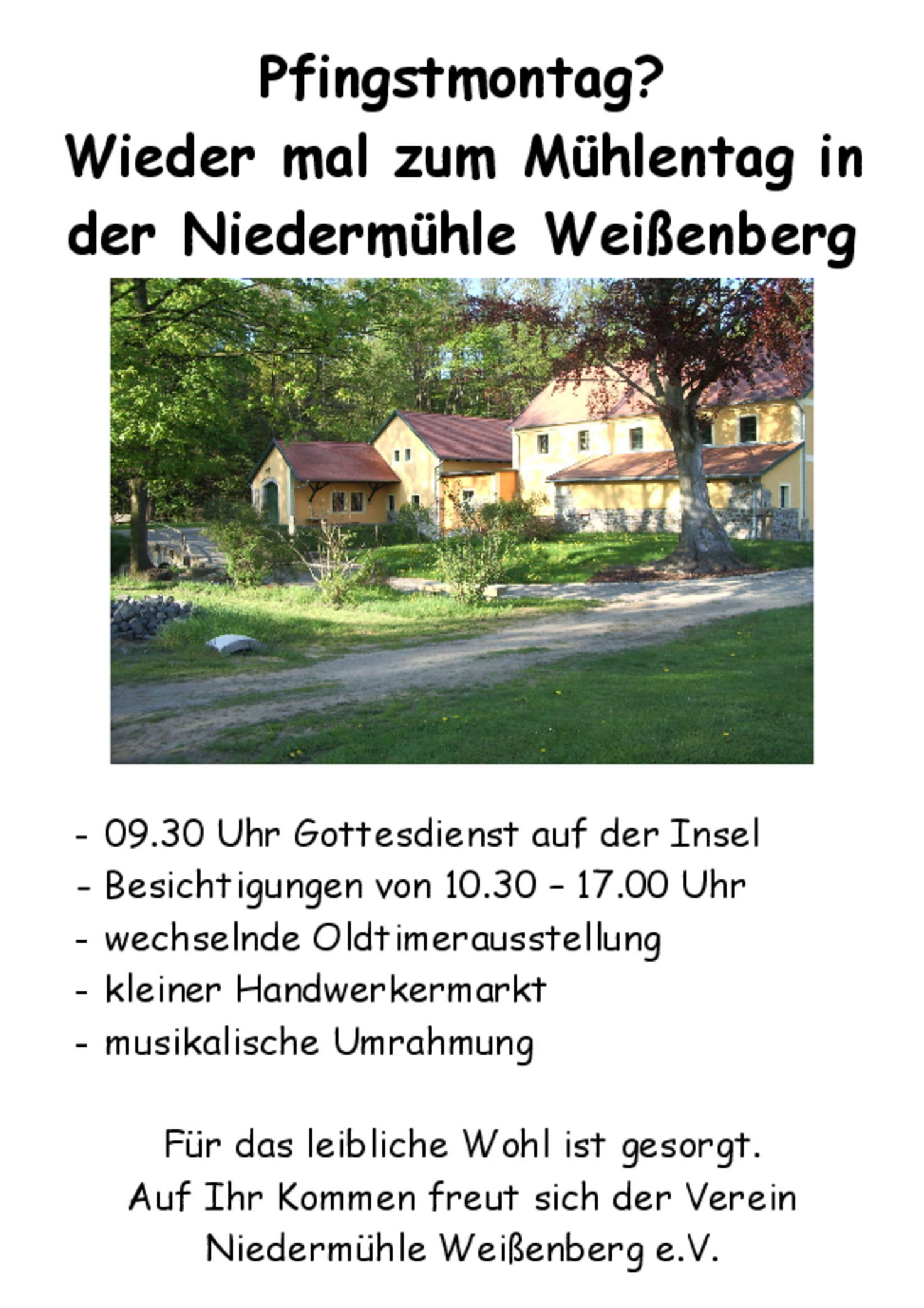 Mühlentag Niedermühle Weißenberg
