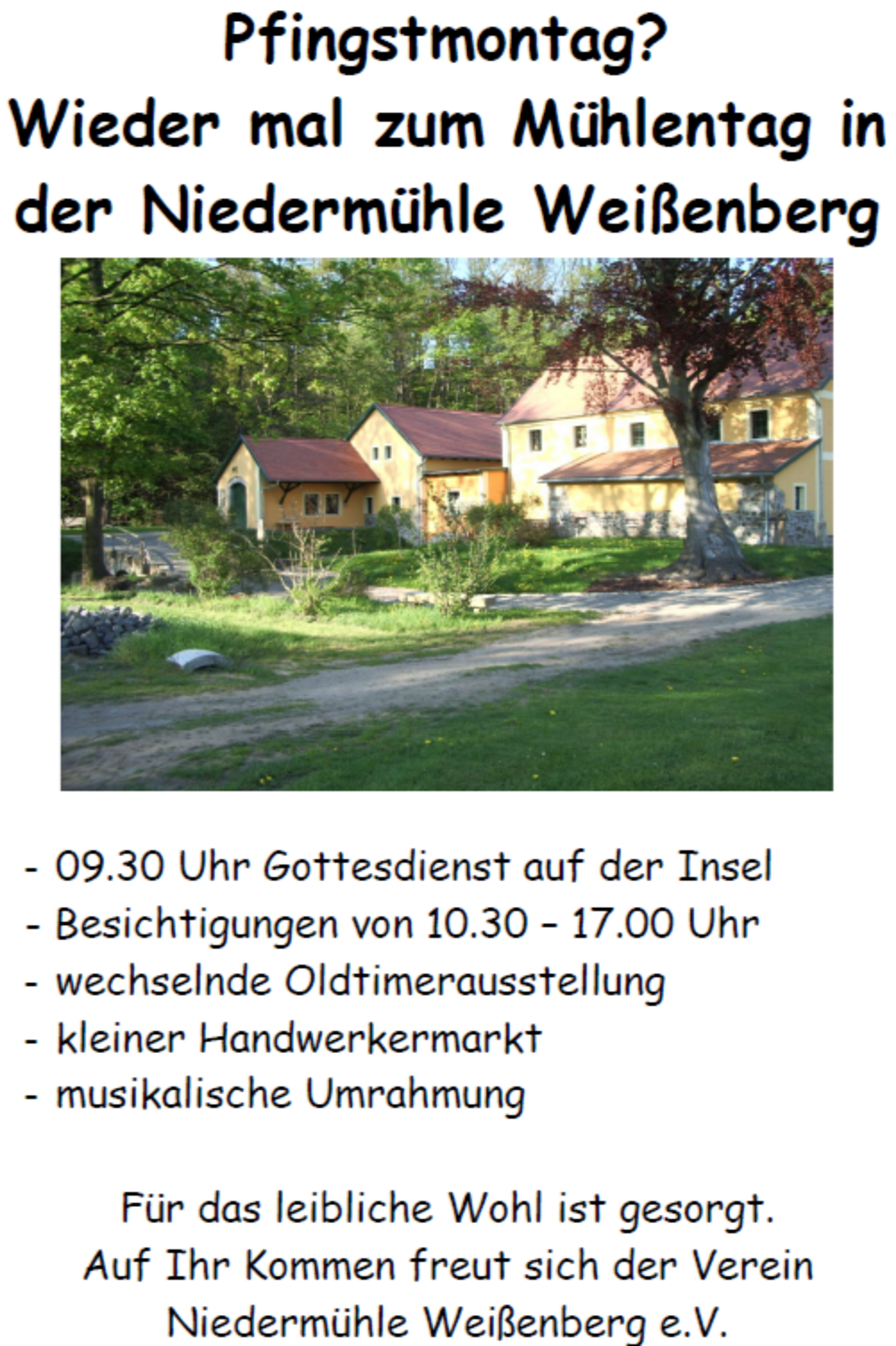 Mühlentag Niedermühle Weißenberg